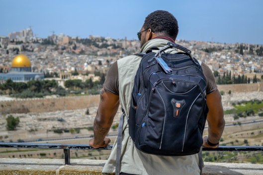 Elijah Shaw in Isreal; Photo Credit: Dwayne Franklin